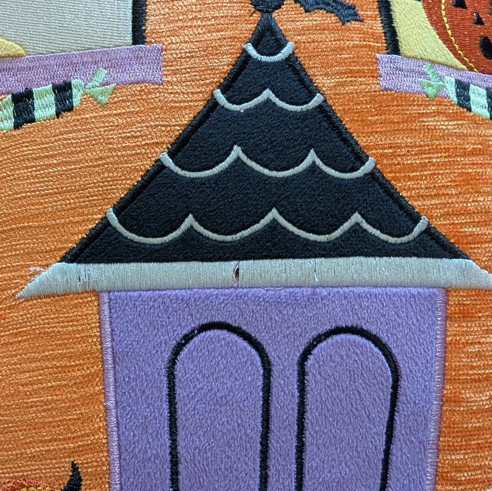 NWT Issac Mizrahi Halloween Haunted House Decorative Pillow - Picture 4 of 9